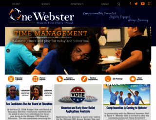 websterschools.org screenshot