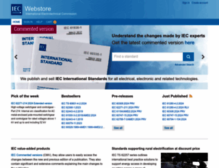 webstore.iec.ch screenshot
