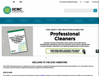 webstore.iicrc.org screenshot