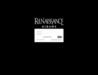 webstore.renaissancealbums.com screenshot