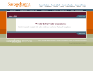 websu.susqu.edu screenshot