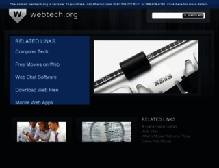 webtech.org screenshot