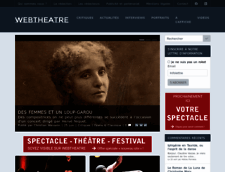 webtheatre.fr screenshot