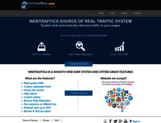 webtraffica.com screenshot