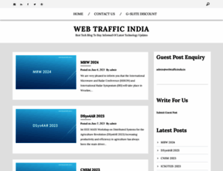 webtrafficindia.in screenshot