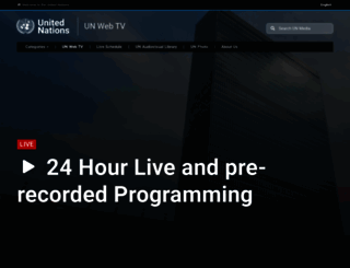 webtv.un.org screenshot