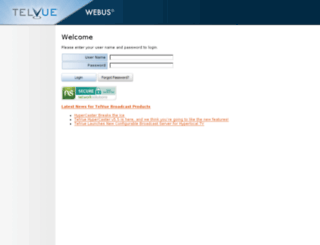 webus.telvue.com screenshot