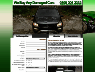 webuyanydamagedcars.co.uk screenshot