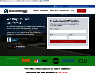 webuycaliforniahousesforcash.com screenshot
