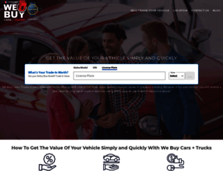 webuycarstrucks.com screenshot