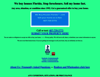 webuyhousesflorida.com screenshot