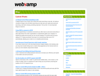 webvamp.co.uk screenshot