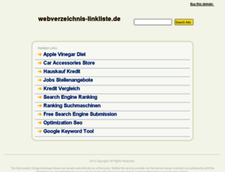 webverzeichnis-linkliste.de screenshot
