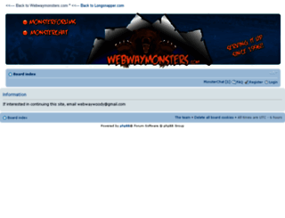 webwaymonsters.com screenshot