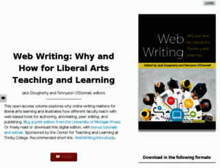 webwriting.trincoll.edu screenshot