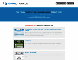 webxtest123.forumotion.com screenshot