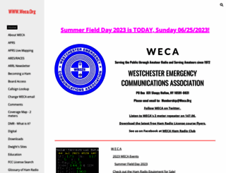 weca.org screenshot