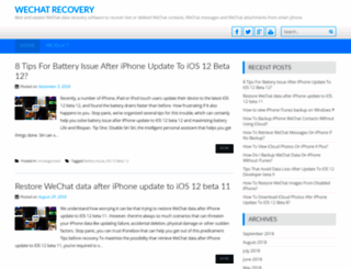wechat-recovery.com screenshot