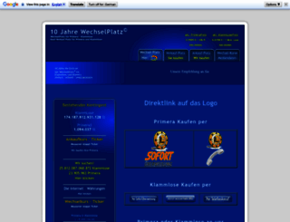 wechselplatz.de screenshot