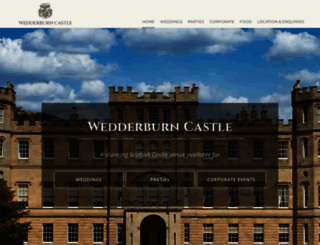 wedderburn-castle.co.uk screenshot