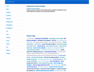 wedding-info.co.nz screenshot