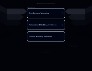 wedding-invitation.info screenshot