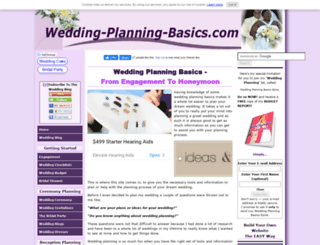 wedding-planning-basics.com screenshot