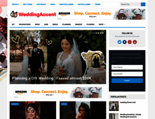 weddingaccent.com screenshot