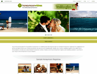weddingbee.honeymoonwishes.com screenshot