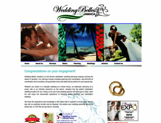 weddingbellesjamaica.com screenshot