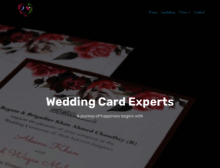 weddingcardexperts.com screenshot