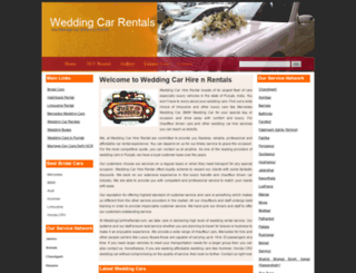 weddingcarhirerental.com screenshot