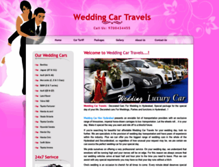 weddingcartravels.com screenshot