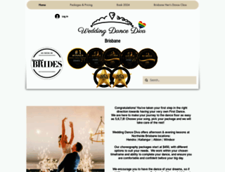 weddingdancediva.com.au screenshot