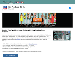 weddingdresscreator.com screenshot