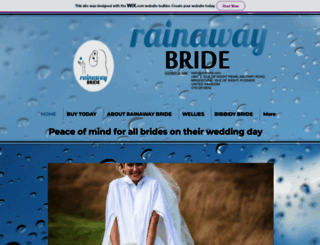 weddingdressraincover.com screenshot