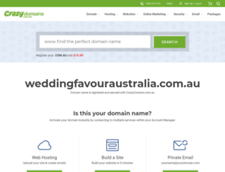 weddingfavouraustralia.com.au screenshot