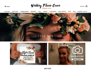 weddingflowercrown.com screenshot