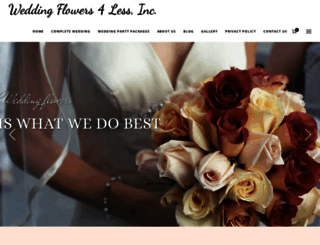weddingflowers4less.biz screenshot