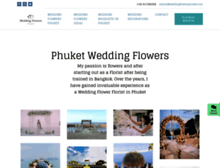 weddingflowersphuket.com screenshot
