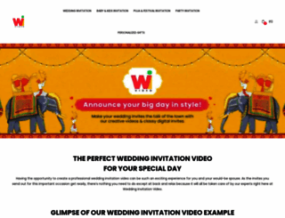 weddinginvitationvideo.com screenshot