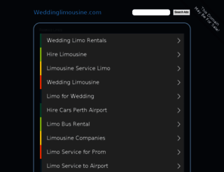 weddinglimousine.com screenshot