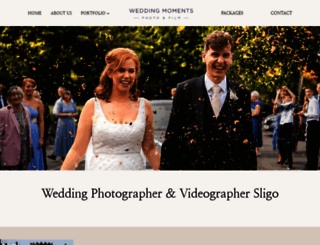 weddingmoments.ie screenshot