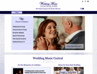 weddingmusiccentral.com screenshot