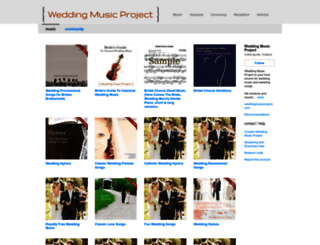 weddingmusicproject.bandcamp.com screenshot