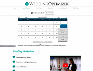 weddingoptimizer.com screenshot