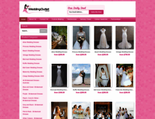 weddingoutlet.com.au screenshot