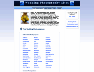 weddingphotographysites.com screenshot