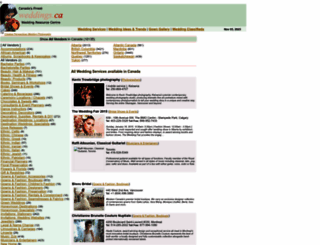 weddings.ca screenshot