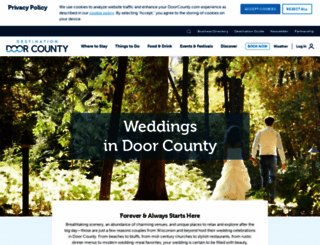 weddings.doorcounty.com screenshot